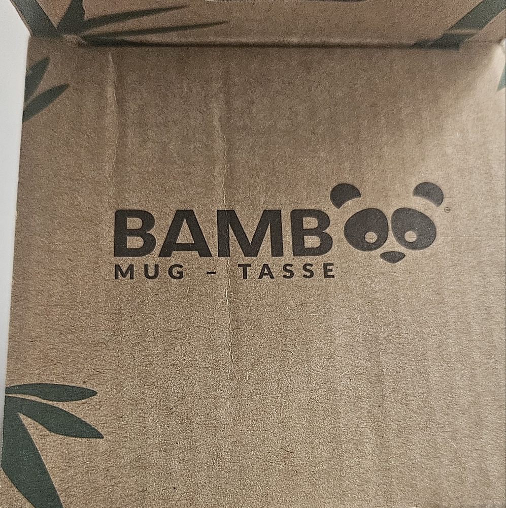 Reusable bamboo  Coffee Cup - Black Marble - Picture 2 of 2